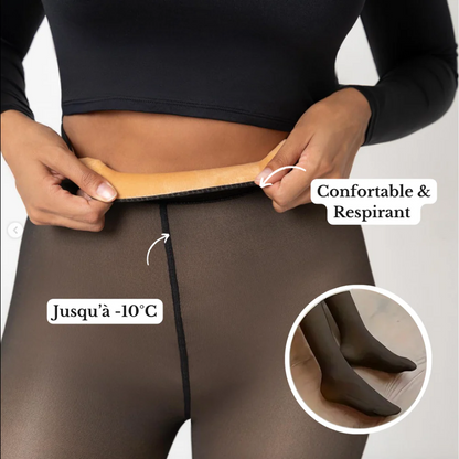 Collant polaire effet peau – chaud, gainant & indéchirable